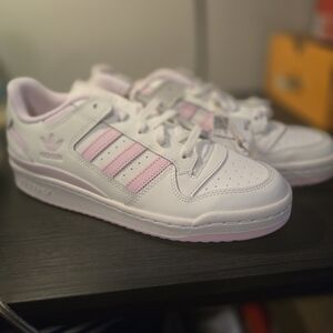 Adidas Forum Sneakers - White and Pink Size 10 Womens- NWT